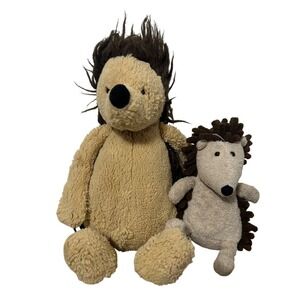 Jellycat Bashful Hedgehog Plush Toys Set Large Medium Woodland Animal